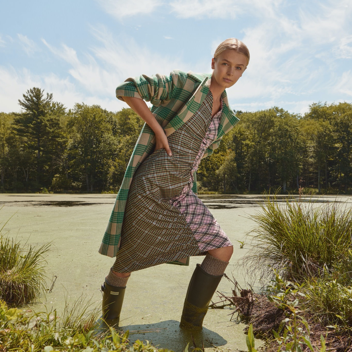 A woman with nature in the background